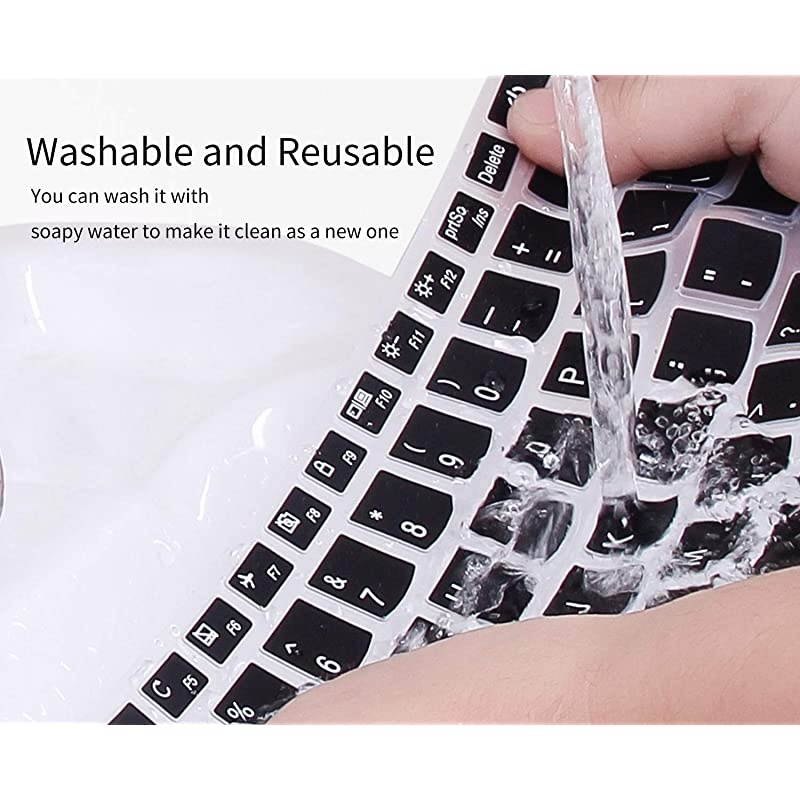 Keyboard Skin Cover for Acer Chromebook Spin 11 311 CP311 511 512/Chromebook 11 CB3-131 CB3-132 CP311 C738T CB5-132T/Chromebook Spin 713 CP713 R13 CB5-312T/Acer Chromebook 14 15 inch, Black