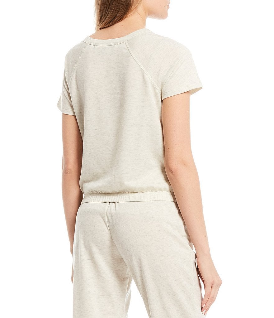 Honey & Sparkle Coordinating Short-Sleeve French Terry Knit Top