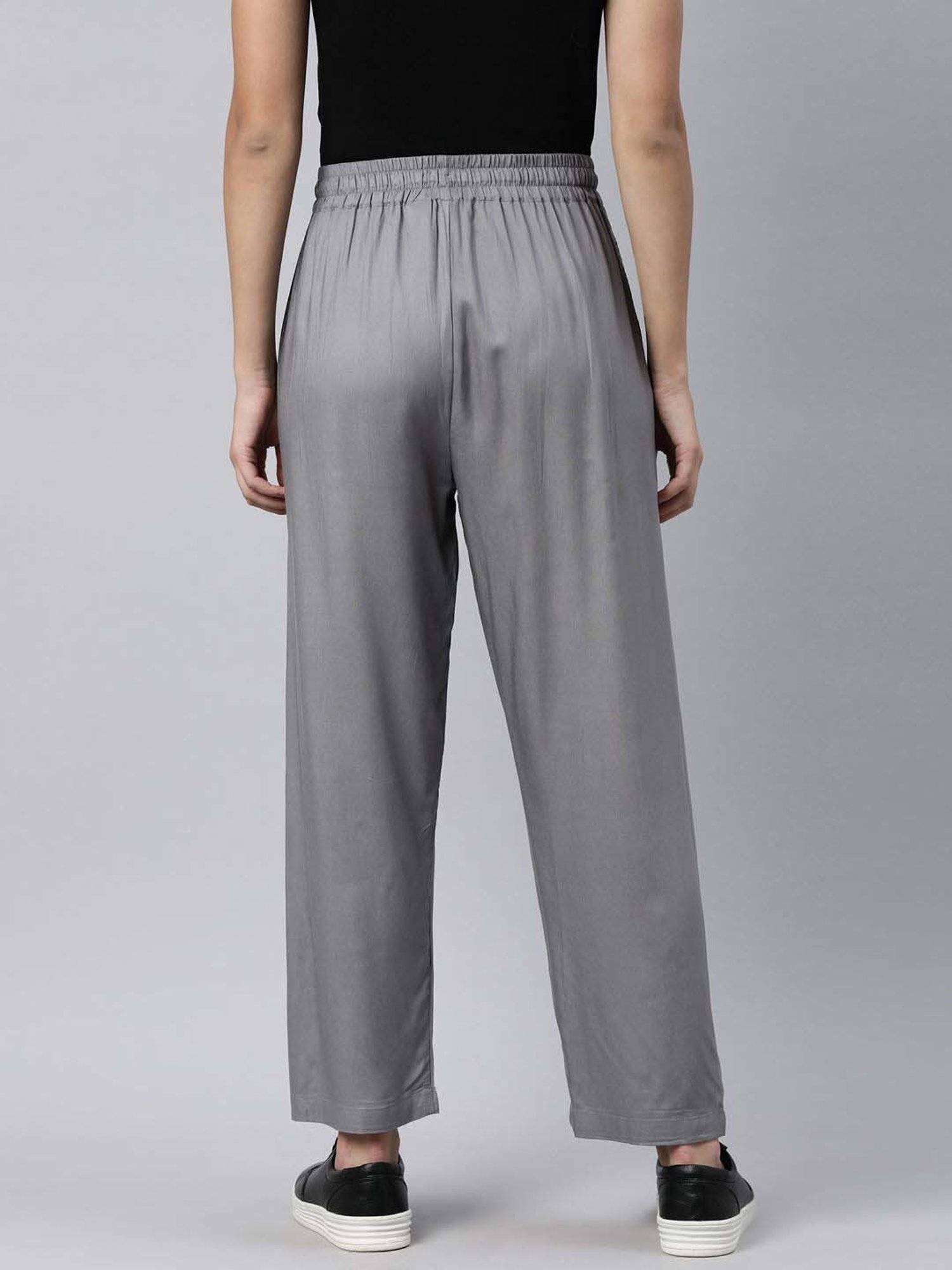 TWIN BIRDS Women Viscose Relaxed Fit Trouser With Functional Pocket