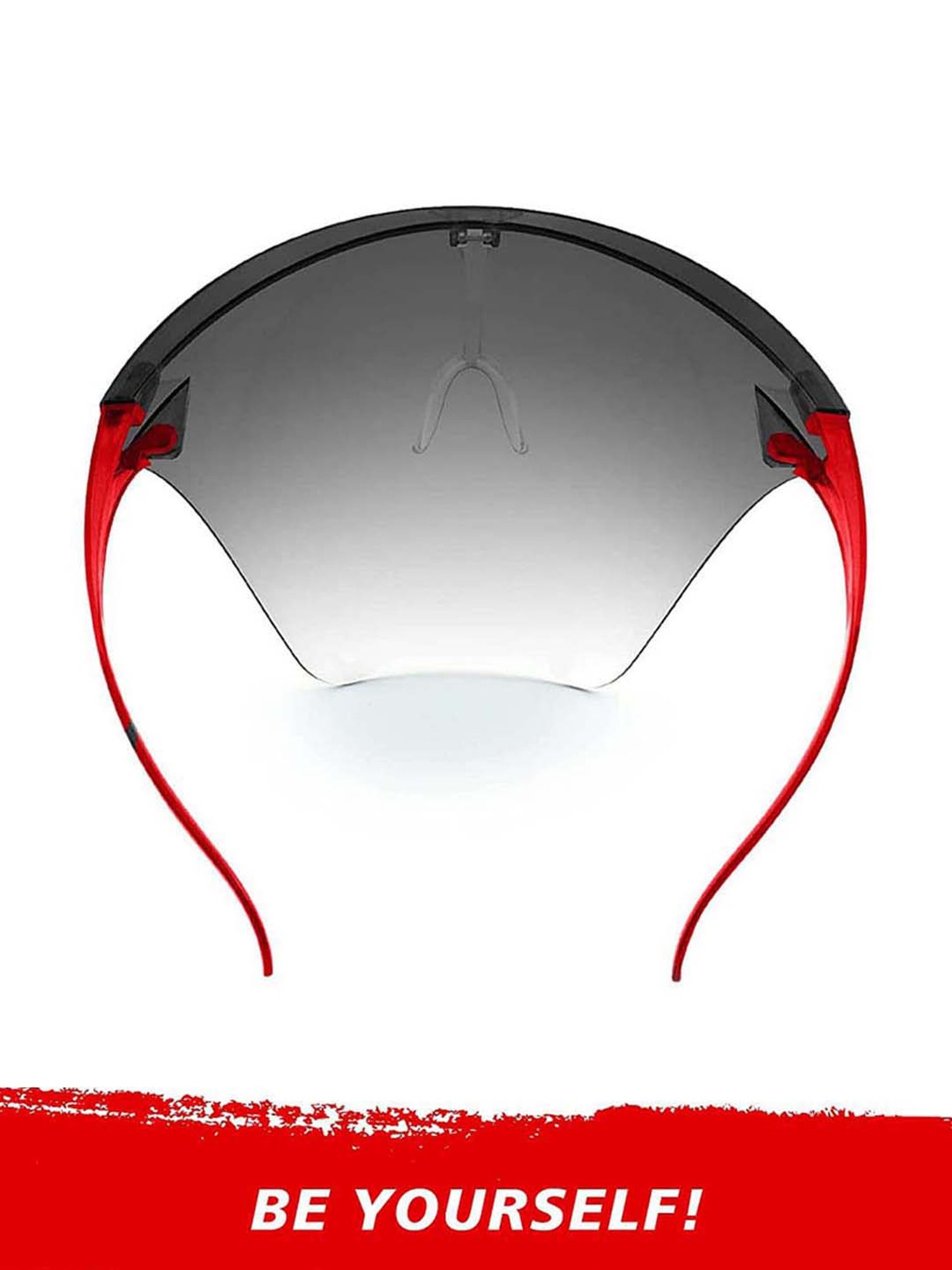 Lee Cooper Grey Goggle-Style Face Shield with 18 Degree Safety Coverage