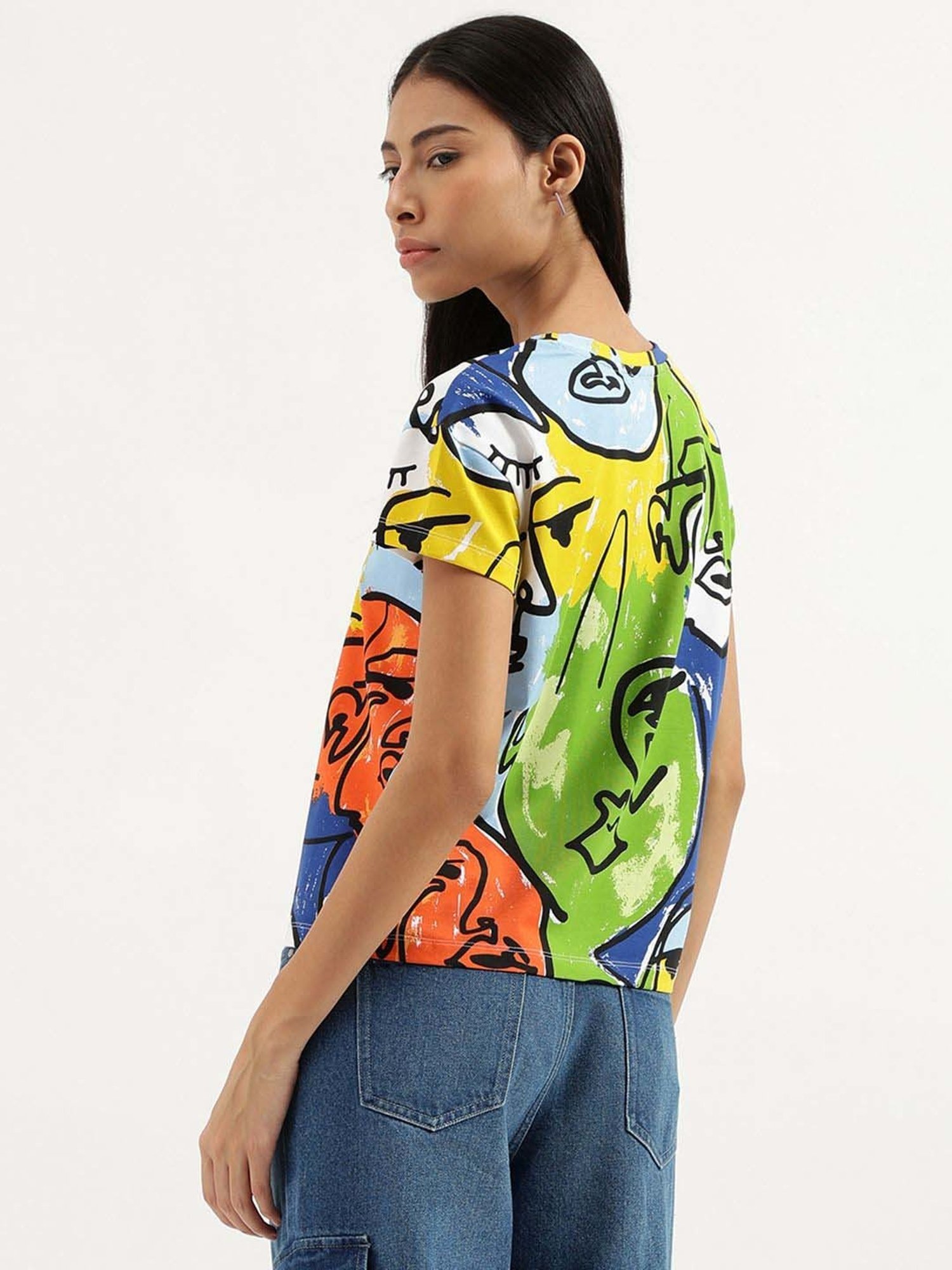 United Colors of Benetton Multicolored Printed T-Shirt