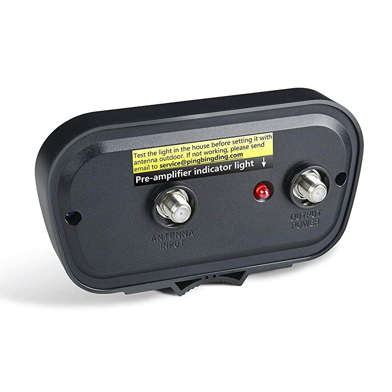 HDTV Preamplifier, TV Antenna Amplifier Signal Booster, HD Digital VHF UHF Amplifier, with 4G LTE Filter