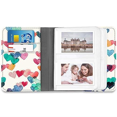 Mini Photo Album for Fujifilm Instax 3Inch Film 104 Pockets Photo Album for Fujifilm Instax Mini 9 Mini 8 Mini 90 Mini 25 Mini LiPlay Mini Link Printer Polaroid Snap PIC300 Raining Hearts