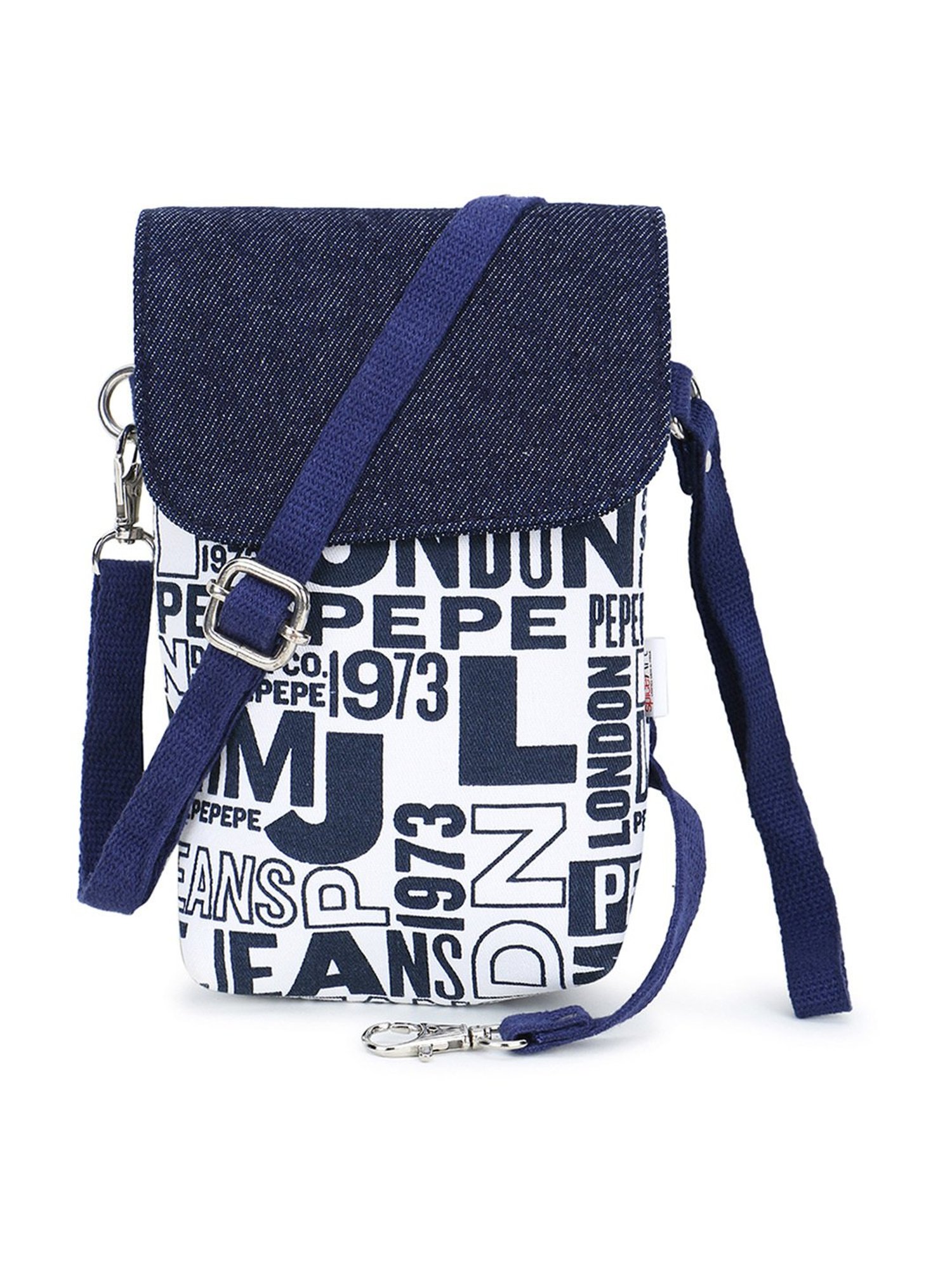 Spice Art Navy Printed Mini Cross Body Bag