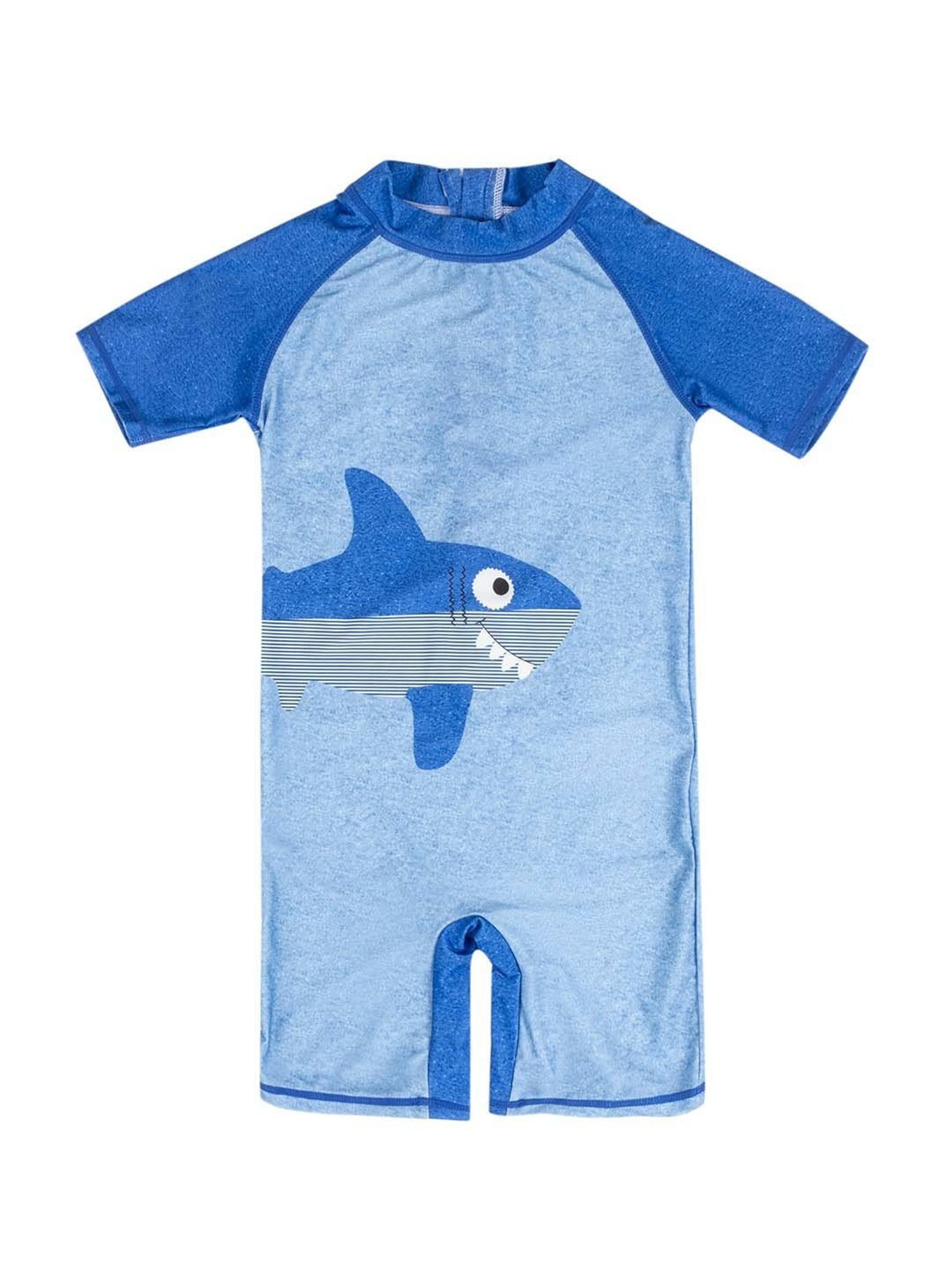 Baby Moo Kids Blue Printed Swimming Costume