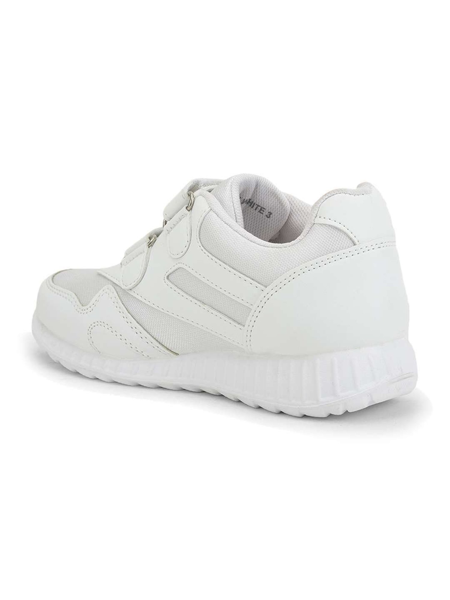 Force 10 By Liberty Kids White School Shoes