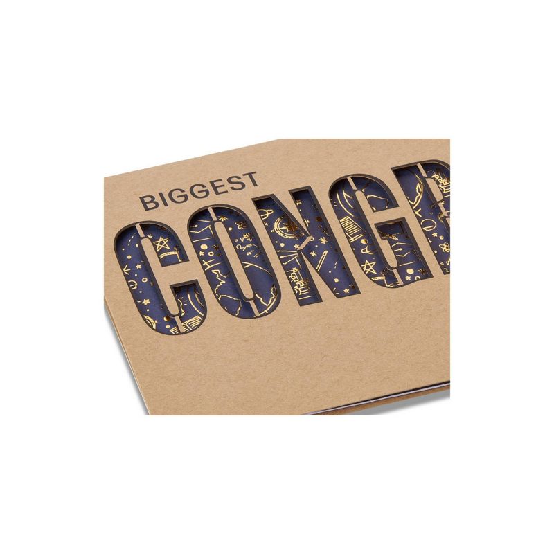 "Biggest Congrats Ever" Graduation Card Brown
