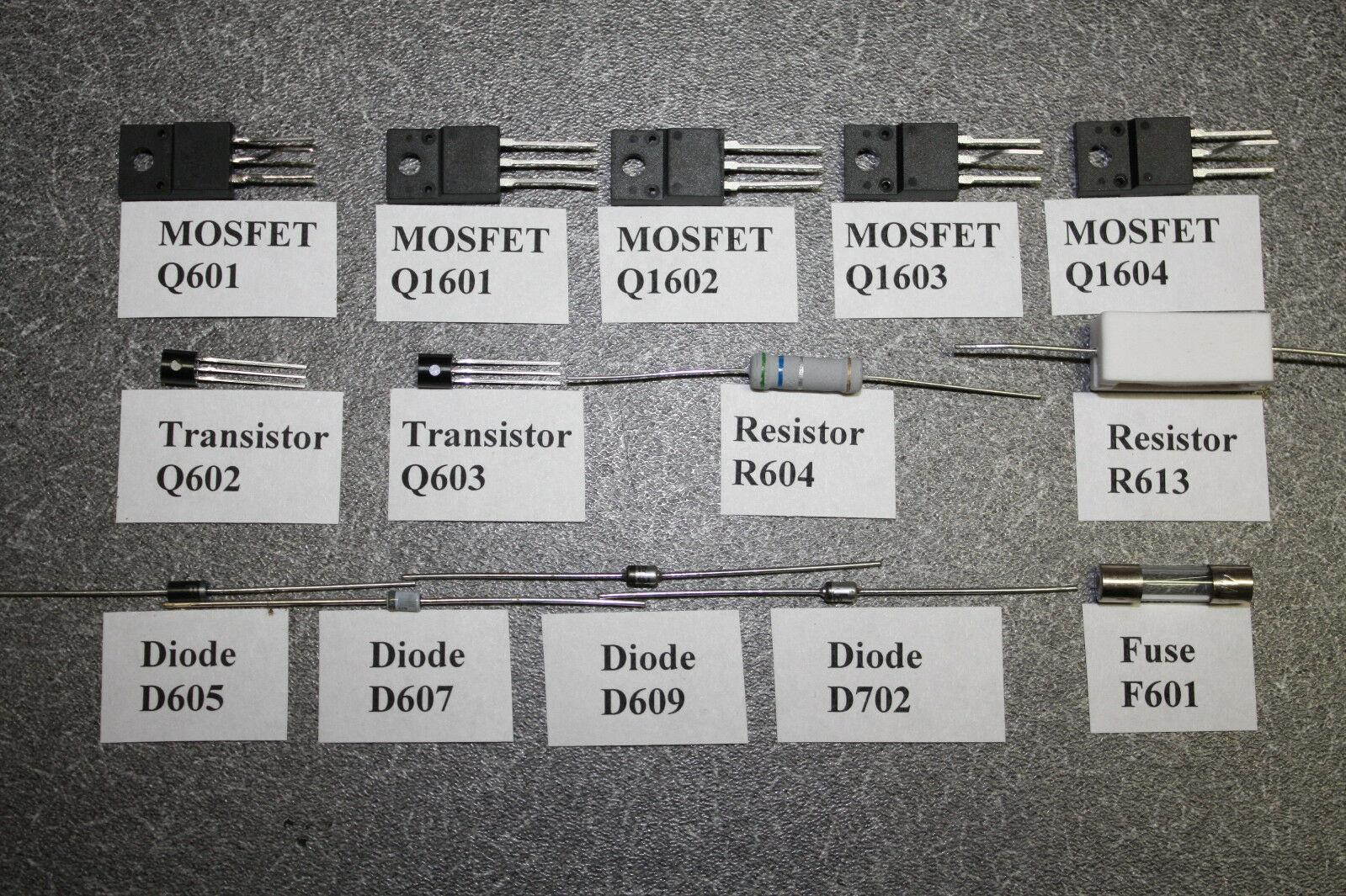 Emerson LC391EM3 LC501EM3 BA21T0F0102 1/2/4 Power Supply Repair Parts Kit EMK5