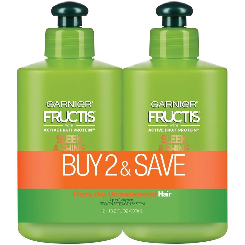 Garnier Fructis Active Fruit Protein Sleek & Shine Hair Treatment Set - 10.2 fl oz