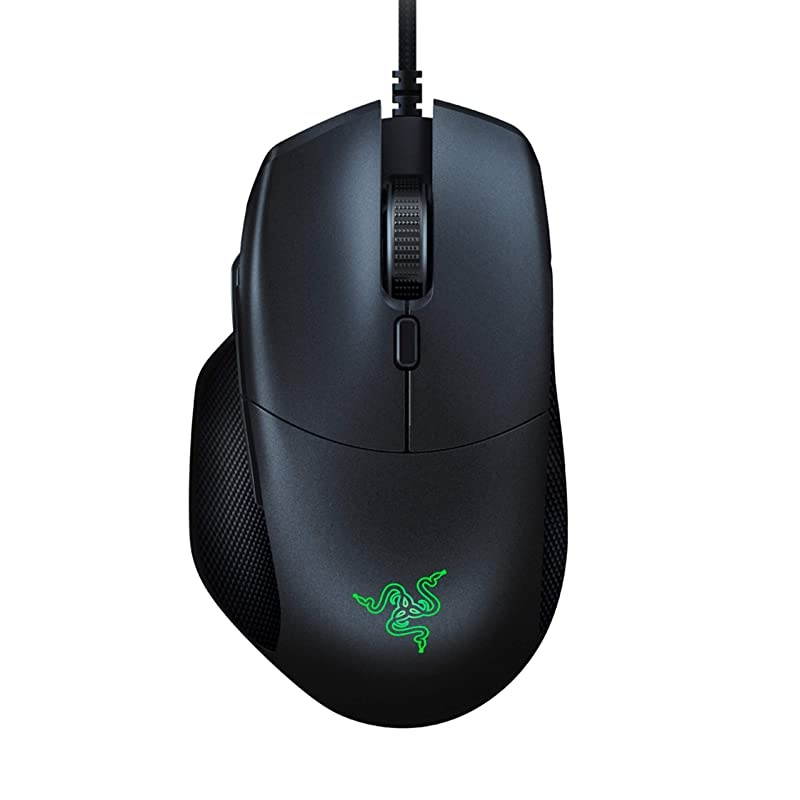 Basilisk Essential Gaming Mouse: 6400 DPI Optical Sensor - Chroma RGB Lighting - 7 Programmable Buttons - Mechanical Switches - Classic Black