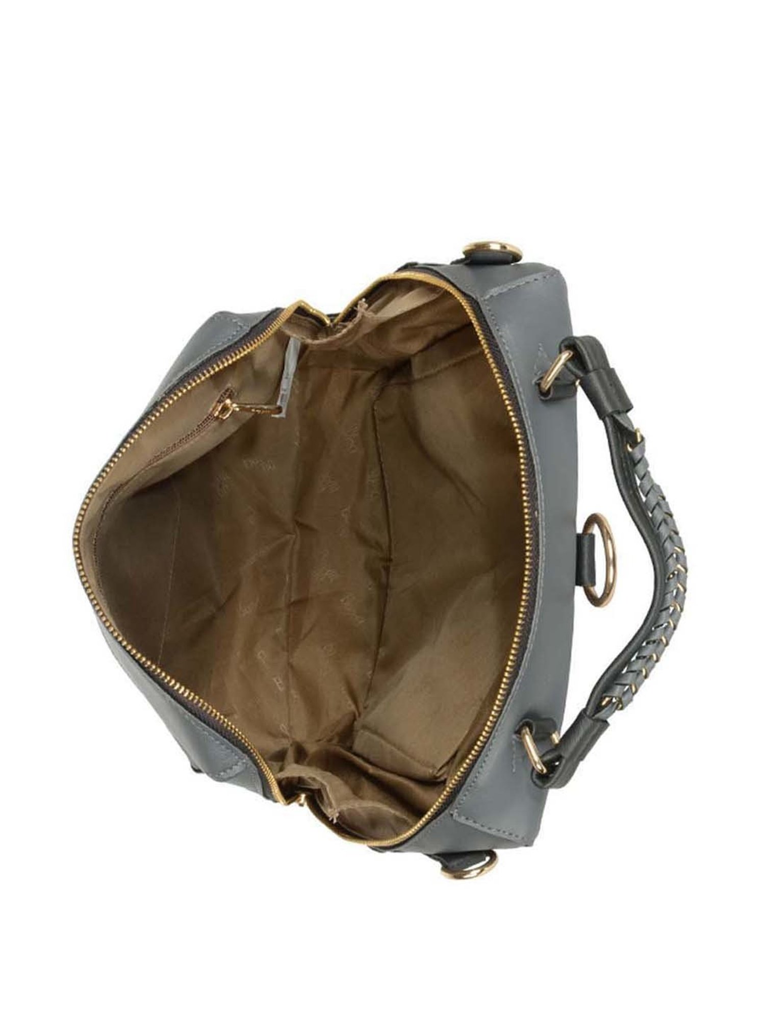 Baggit Grey Solid Medium Convertible Backpack