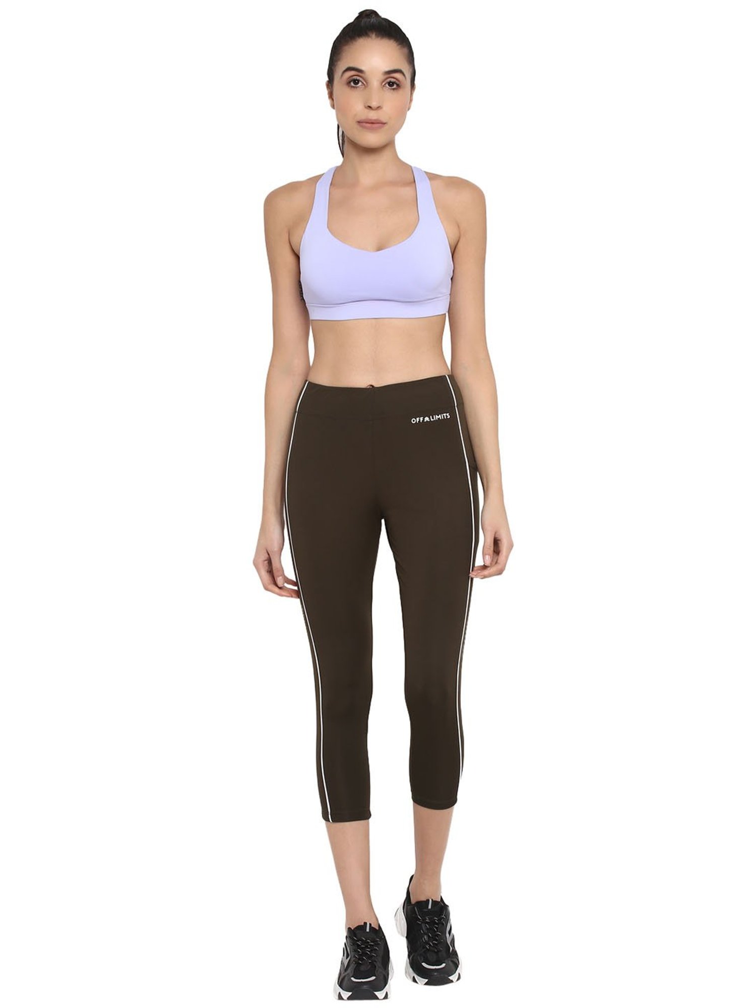 OFF LIMITS Olive Mid Rise Capris