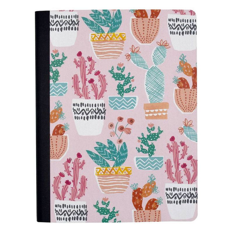 Cactus College Ruled Composition Notebook Light Pink- Greenroom