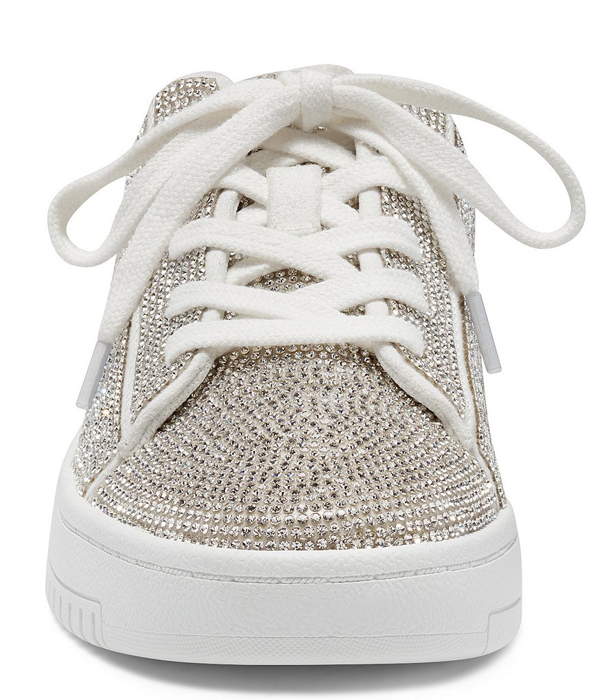 Jessica Simpson Silesta Rhinestone Lace-Up Sneakers