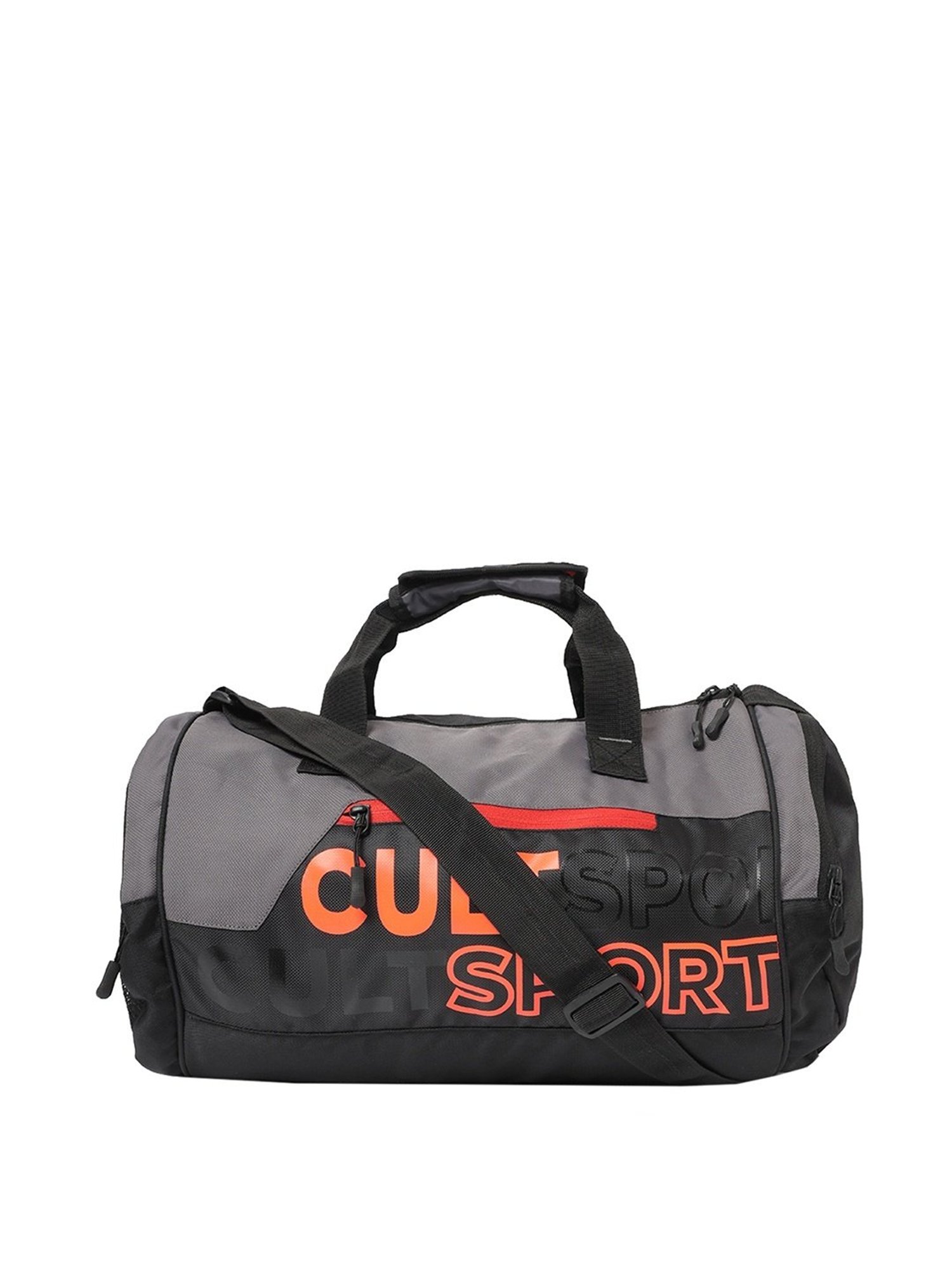 Cultsport Black & Grey Medium Duffle Bag