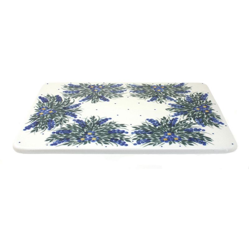 Blue Rose Polish Pottery Hyacinth Cutting Board