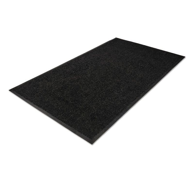 4'x6' Rectangle Solid Floor Mat Black - Guardian