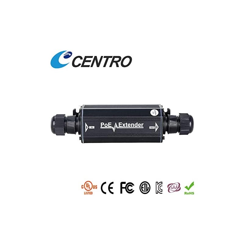 Cat6 Extender Gigabit Ethernet Waterproof Outdoor Extender Single Port Signal Extender Compatible 8023afat