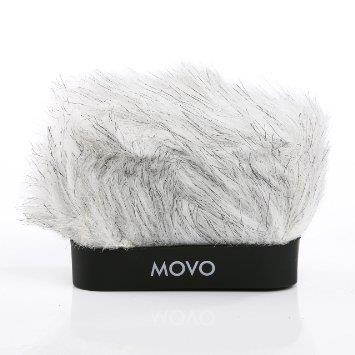 Movo WS-R10 Professional Furry Windscreen with Acoustic Foam Technology for Zoom IQ-6, Tascam DR-07 MKII, Sony PCM-M10 & Rode iXY Portable Digital Recorders