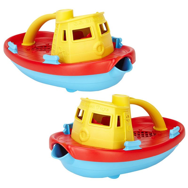 Green Toys Scoop and Pour Tug Boats  - Set of 2