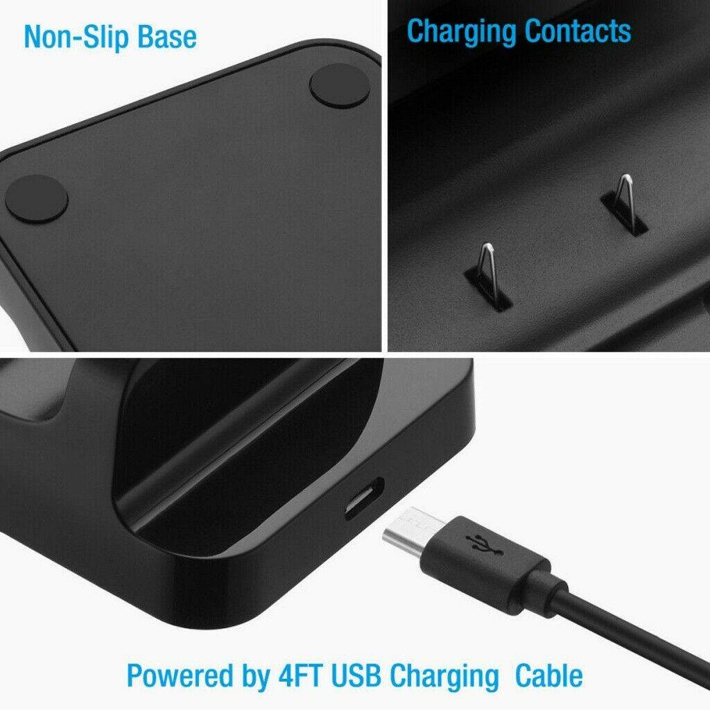Xbox One Controller Charger, Dual Charge USB Charging Station Dock for Xbox One, with 2 x 300 mAh Rechargeable Battery Battery Packs