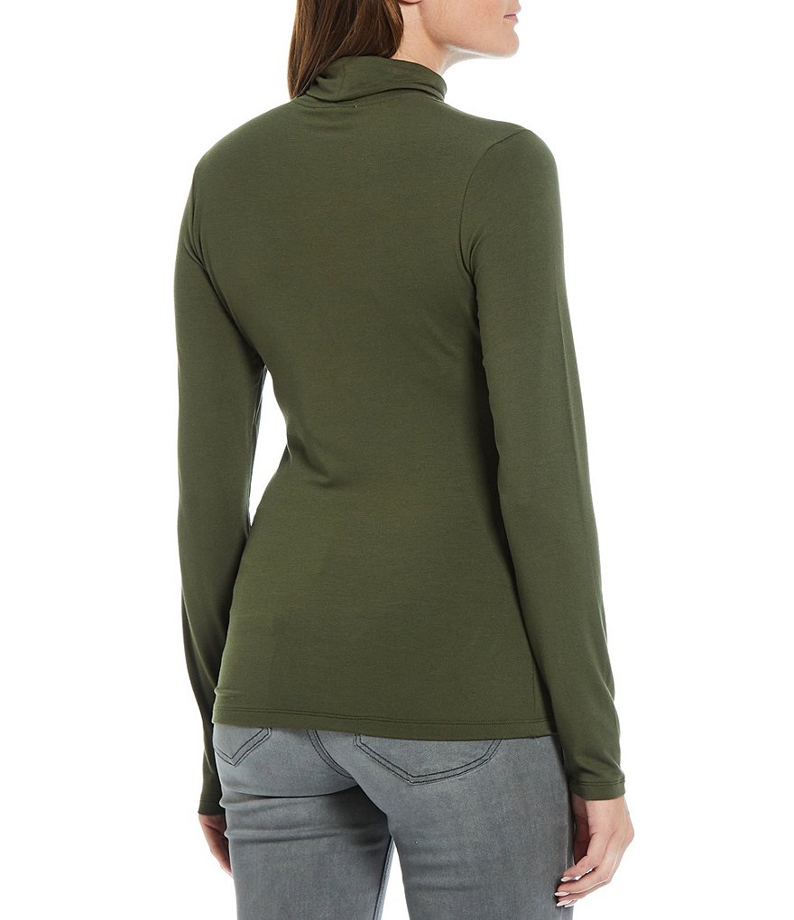 Gibson & Latimer Turtleneck Jersey Knit Long Sleeve Tee