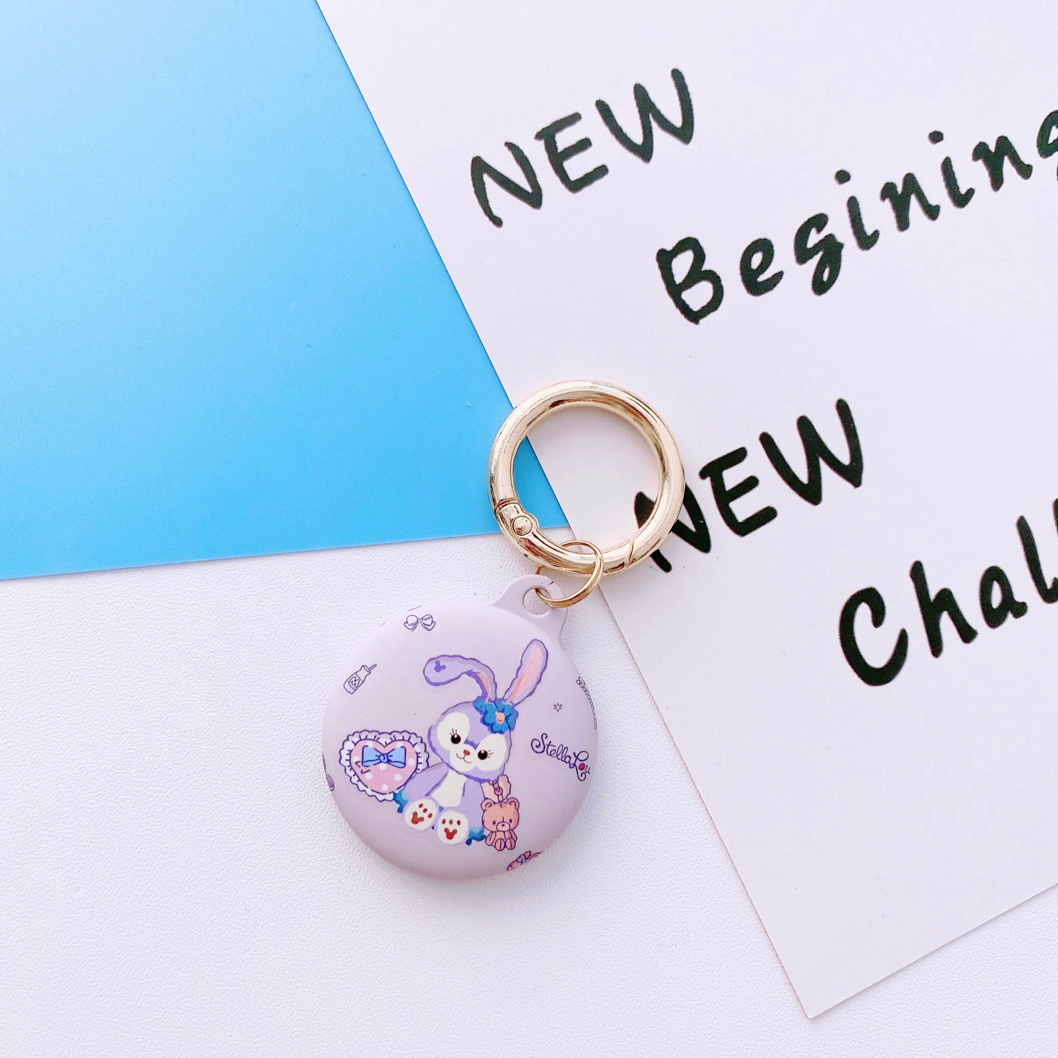 [6 PCS]Silicone Protective Case for AirTags, Tracker Lightweight Soft Protective Skin Cover Accessories Finder Holder with Key Chain Anti-Loss Design Compatible with Apple AirTags 2021