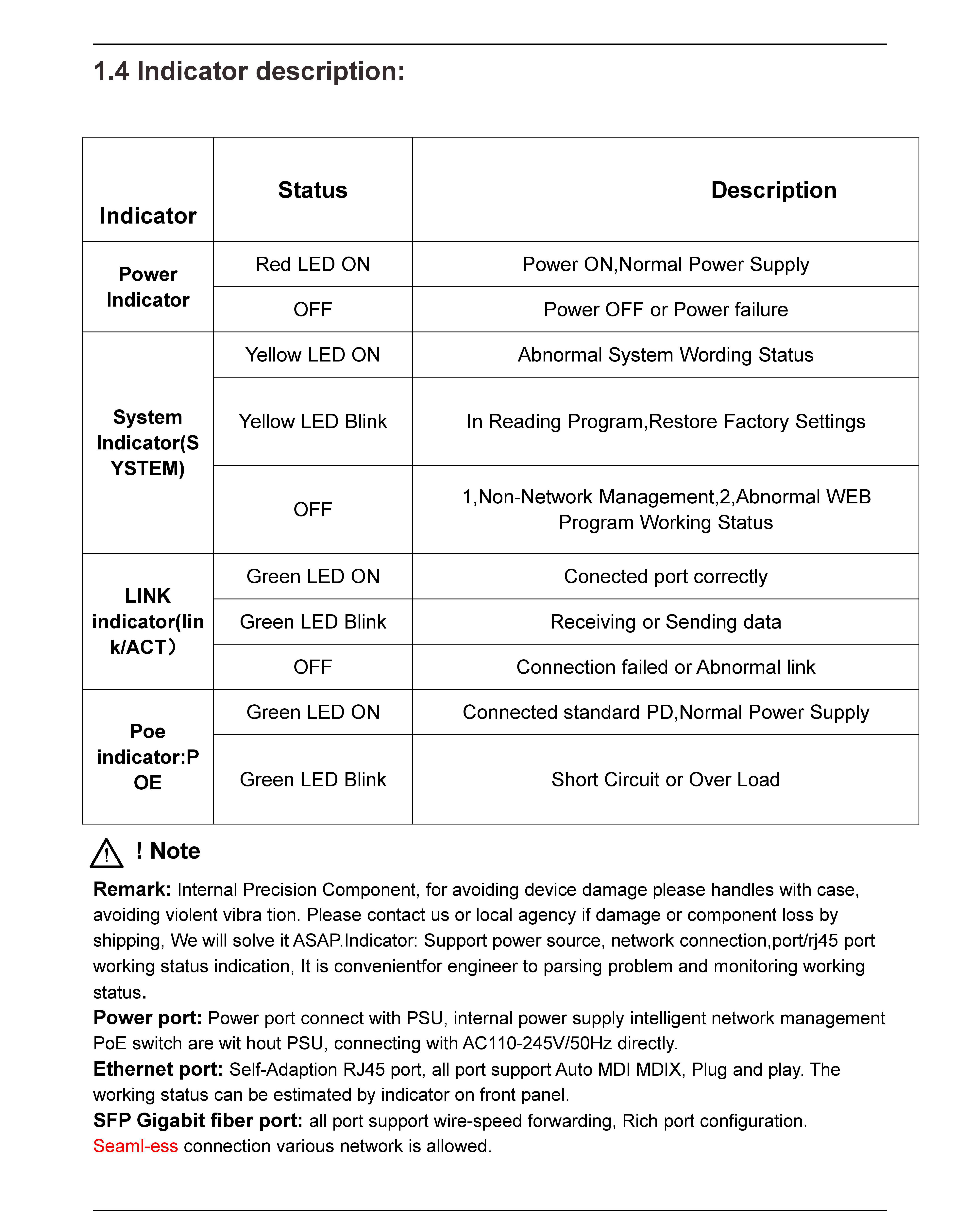 ESCAM 4CH POE Switch 10/100M 150m Distance 85W DC&2 Lan Port for IP Camera CCTV System NVR POE Power Supply Adapter