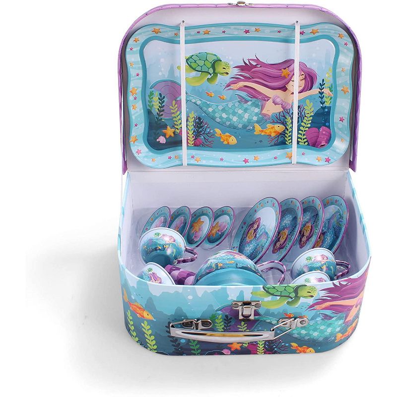 Melissa & Doug Stir and Serve Cooking Utensils (7pc) - Stainless Steel and Wood