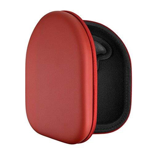 Geekria UltraShell Headphones Case for Sony MDRXB950BT, Bose QC35 and More / Hard Shell Carrying Case / Headset Protective Travel Bag with Space for Cable, AMP, iPod, Parts and Accessories (Red)