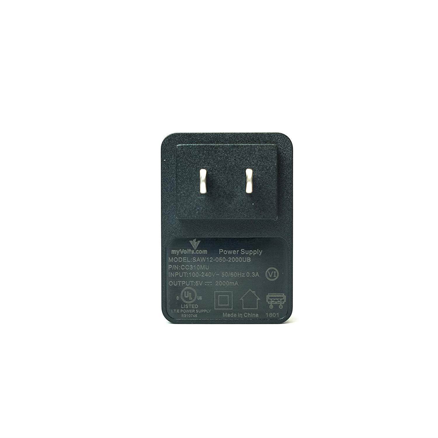 MyVolts 5V Power Supply Adaptor Compatible with Advent Vega Tegra Note 7 Android Tablet - US Plug