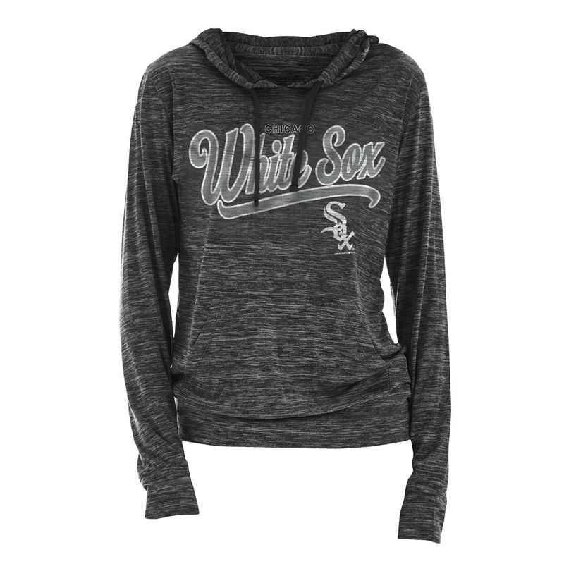 MLB Chicago White Sox Women's Spacedye Lightweight Hoodie - XS