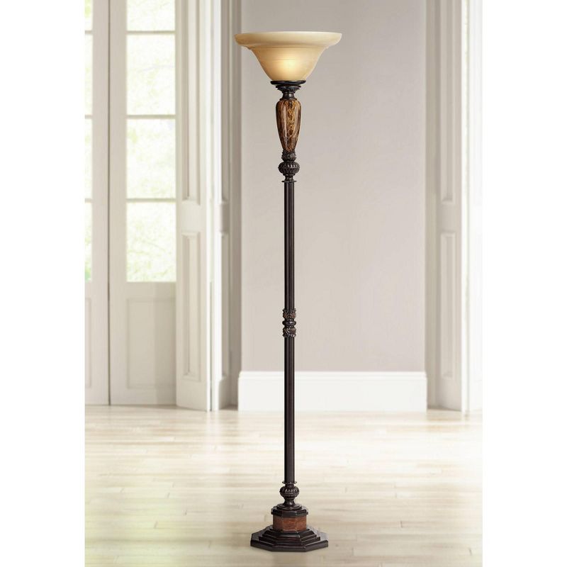 Kathy Ireland Sonnett 72" High Torchiere Floor Lamp