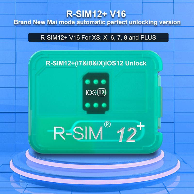 R-SIM12 Plus V16 2019 Unlock Card Small Adapter Smart Phone Accessory For IPhone X/8/7/6/6s/5s/ 4G IOS