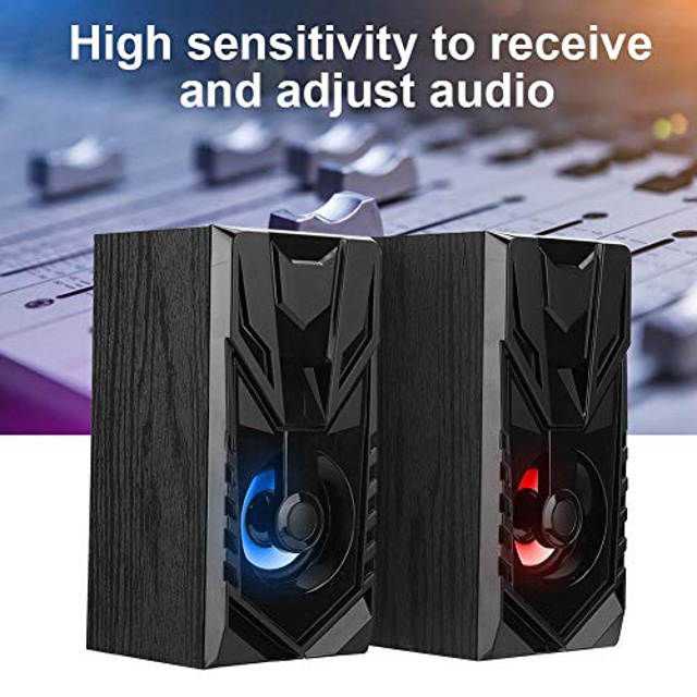 Computer Speakers, 2.0 USB-Powered Desktop Speakers, Multimedia Wired Mini Speakers for PC Desktop Laptop Tablet Smartphones MP4 MP3