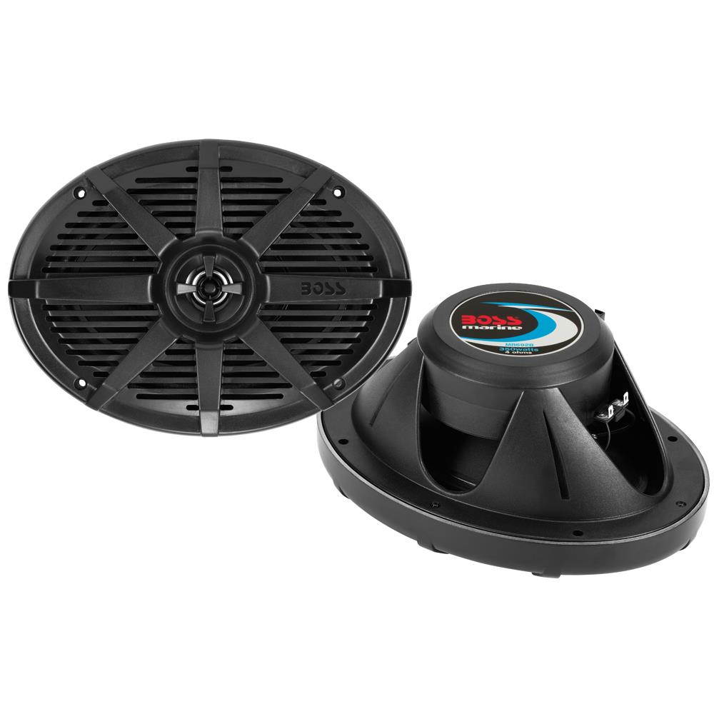 Boss Audio MR692B 6 x 9 in. 350W 2-Way Coaxial Marine Speaker, Black