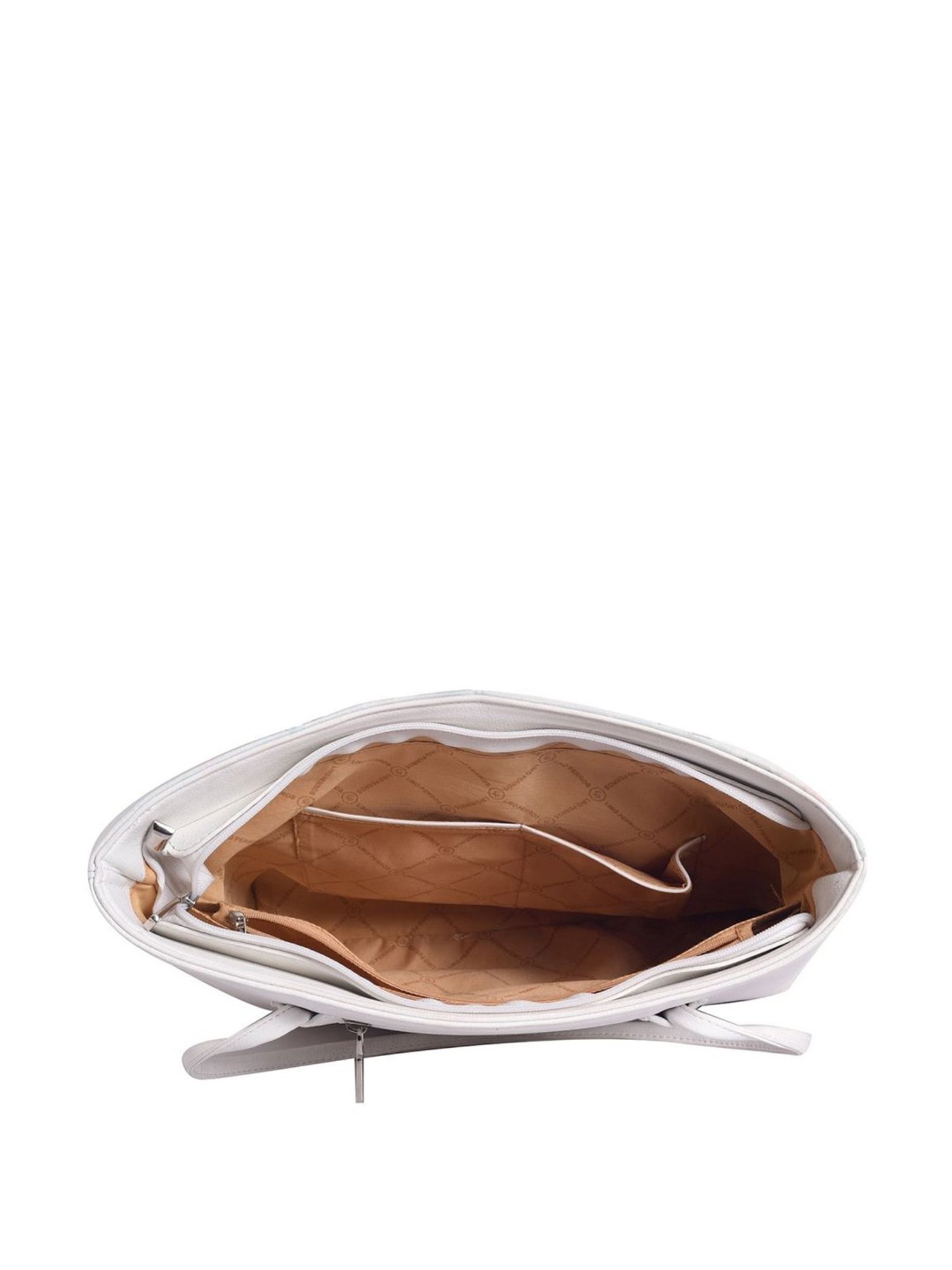 Lino Perros Blue Printed Medium Tote Handbag