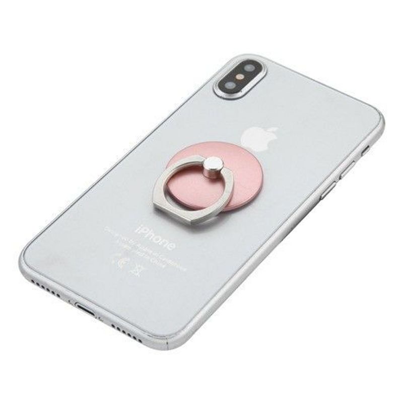 2 Pack - Rose Gold Circle Adhesive Ring Stand