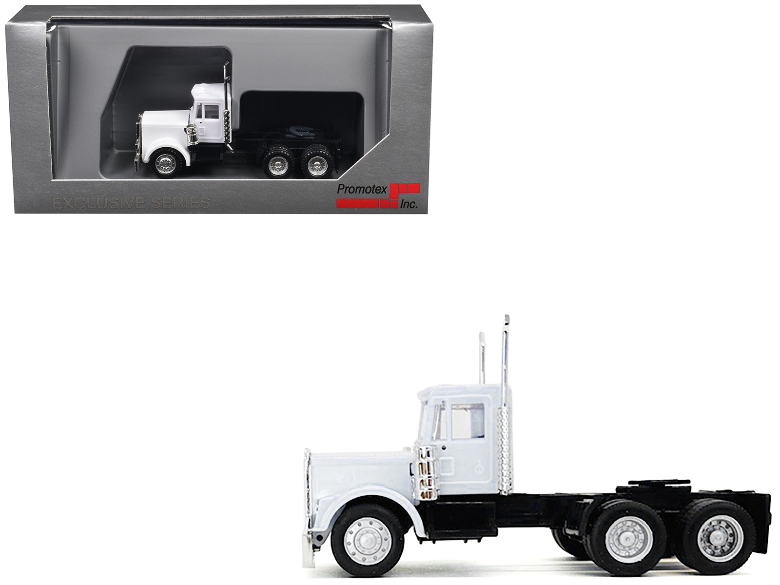 Kenworth T880 Winch Truck with Pinnacle Frac Tank Trailer White and Viper Red 1/34 Diecast Model by First Gear