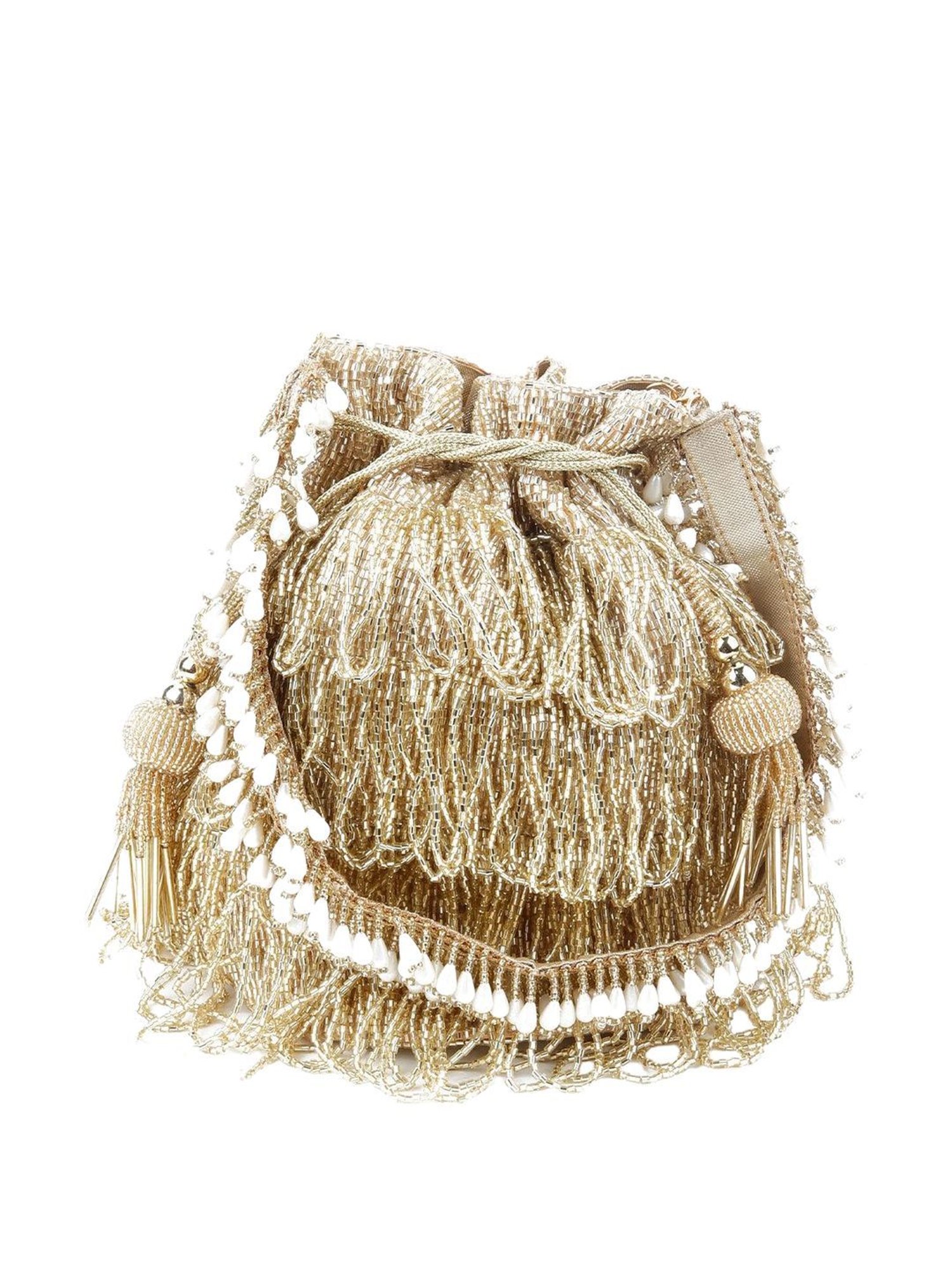 Odette Gold Embellished Potli