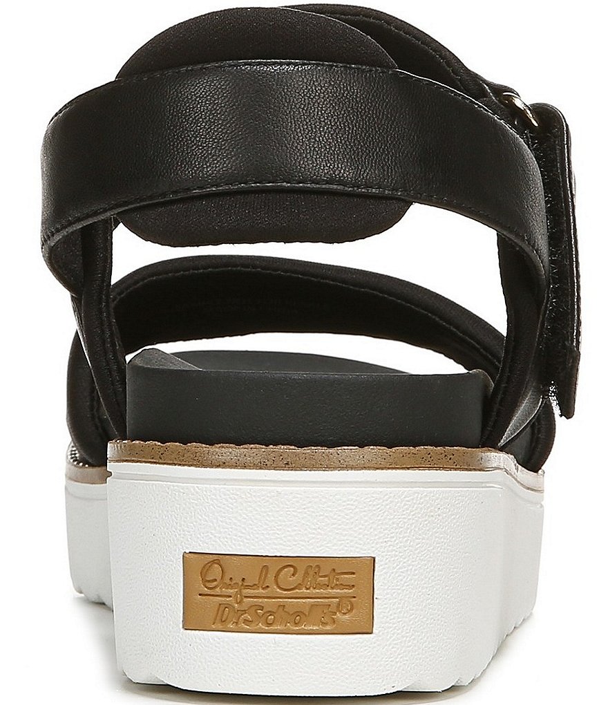 Original Collection by Dr. Scholl's Meet Up Leather Platform Wedge Sandals