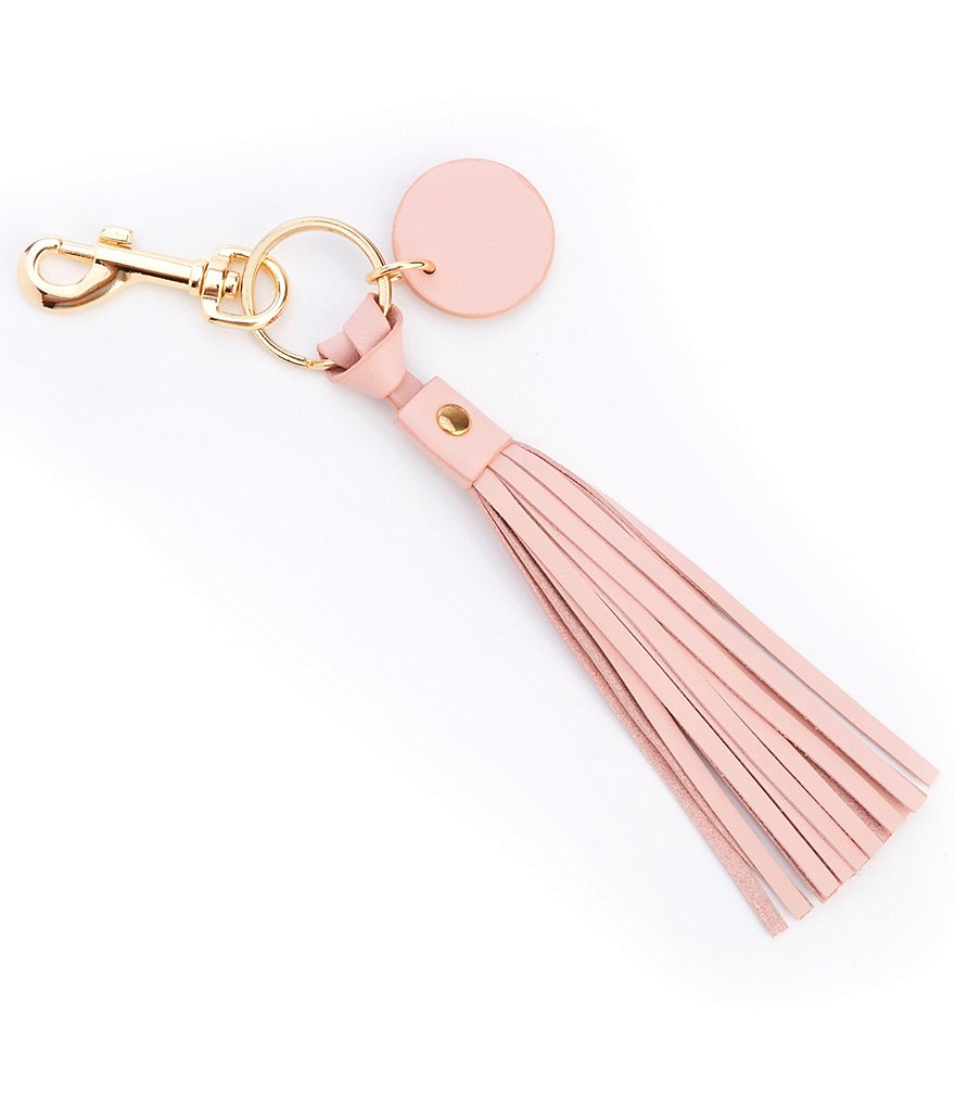 ROYCE New York Leather Tassel Key Fob