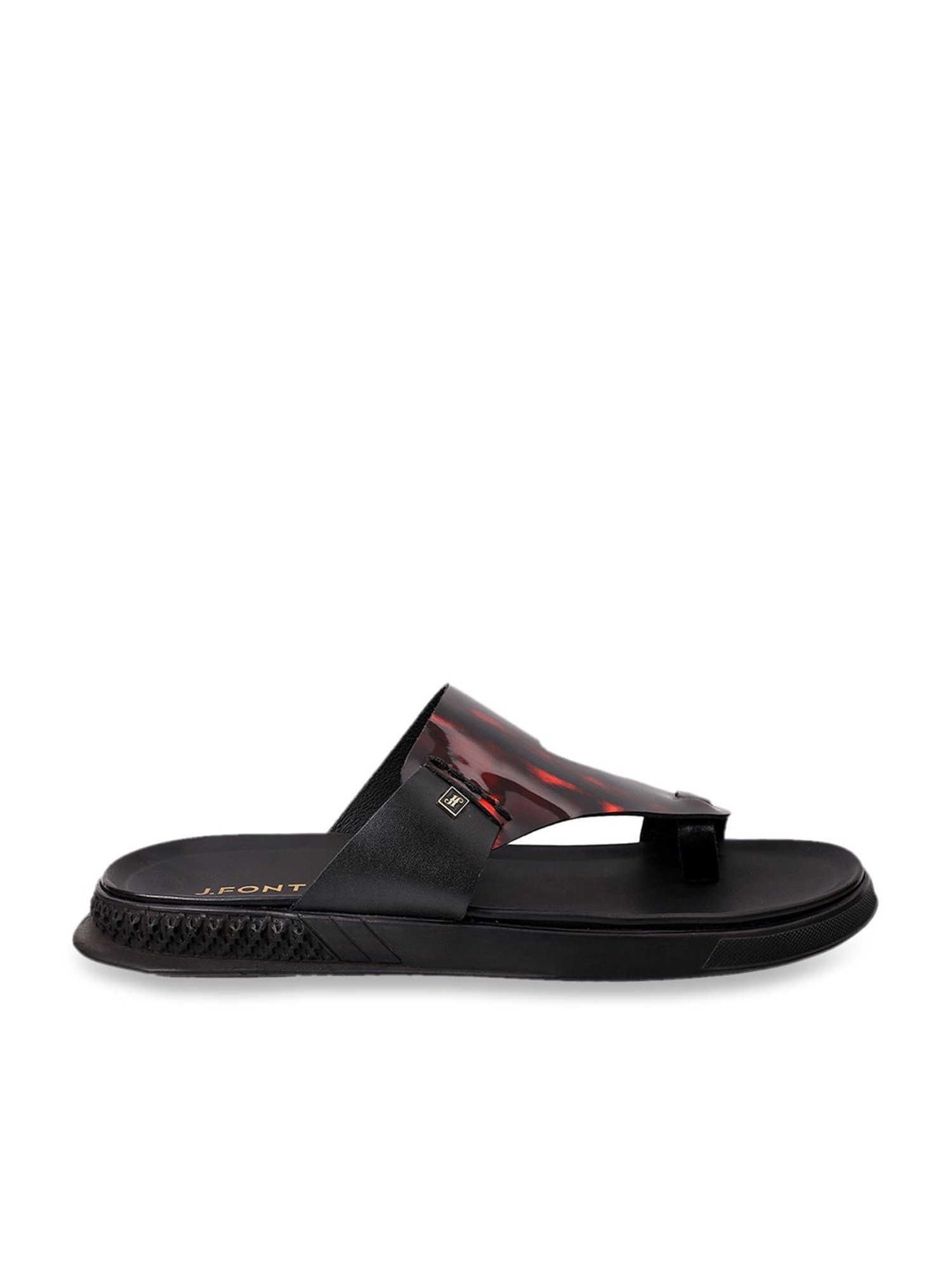 J. Fontini by Mochi Men's Wine Toe Ring Sandals