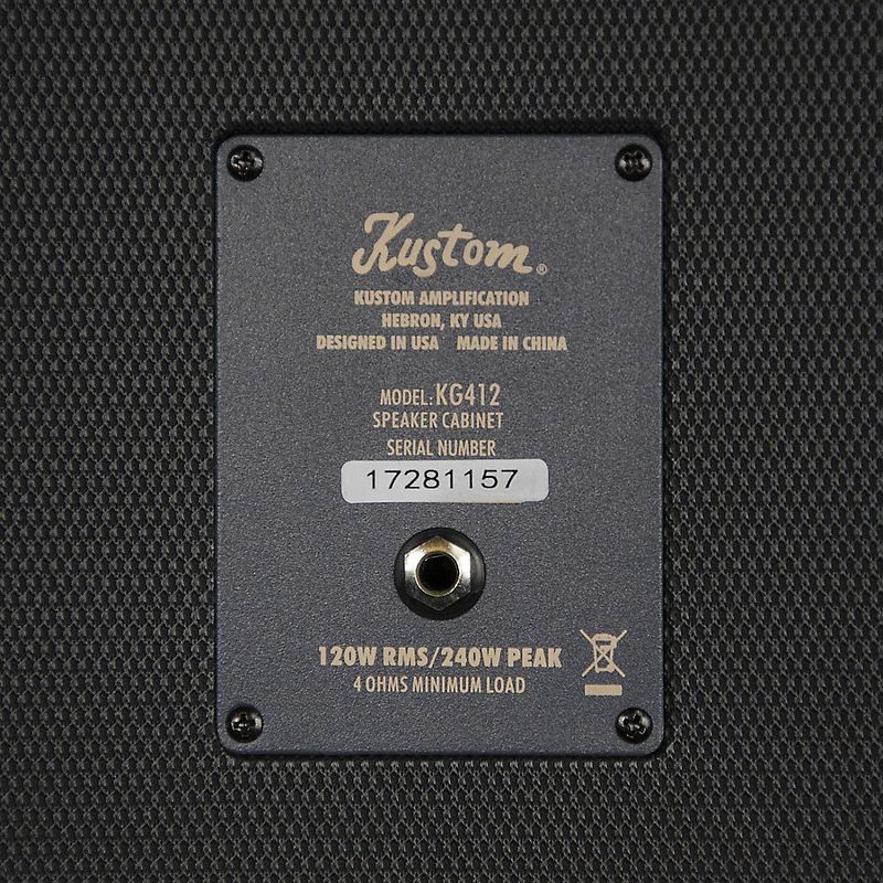 Kustom KG412 120W 4x12 Slanted Guitar Speaker Cabinet