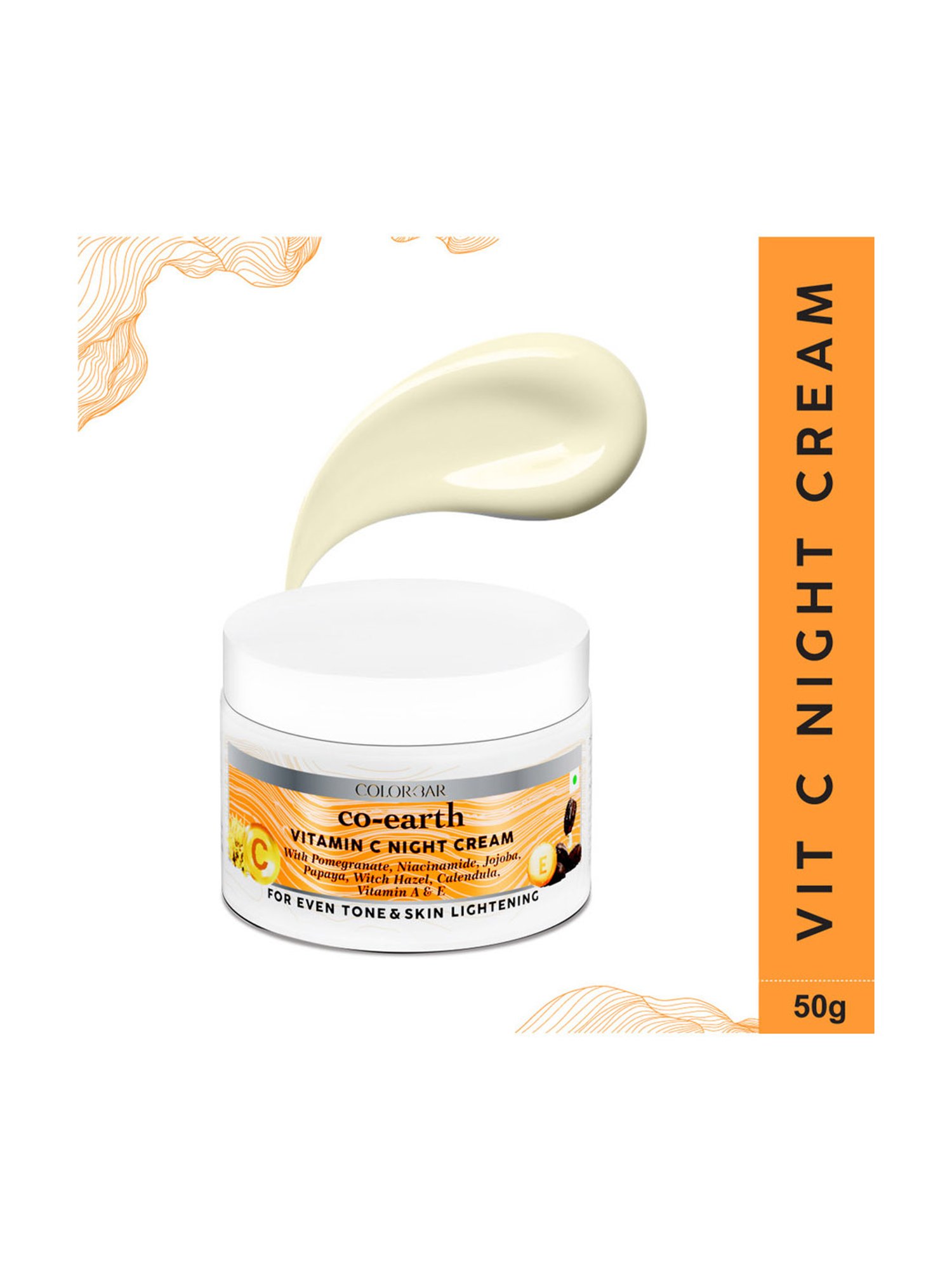 Colorbar Co-earth Vitamin C Night Cream - 50 gm