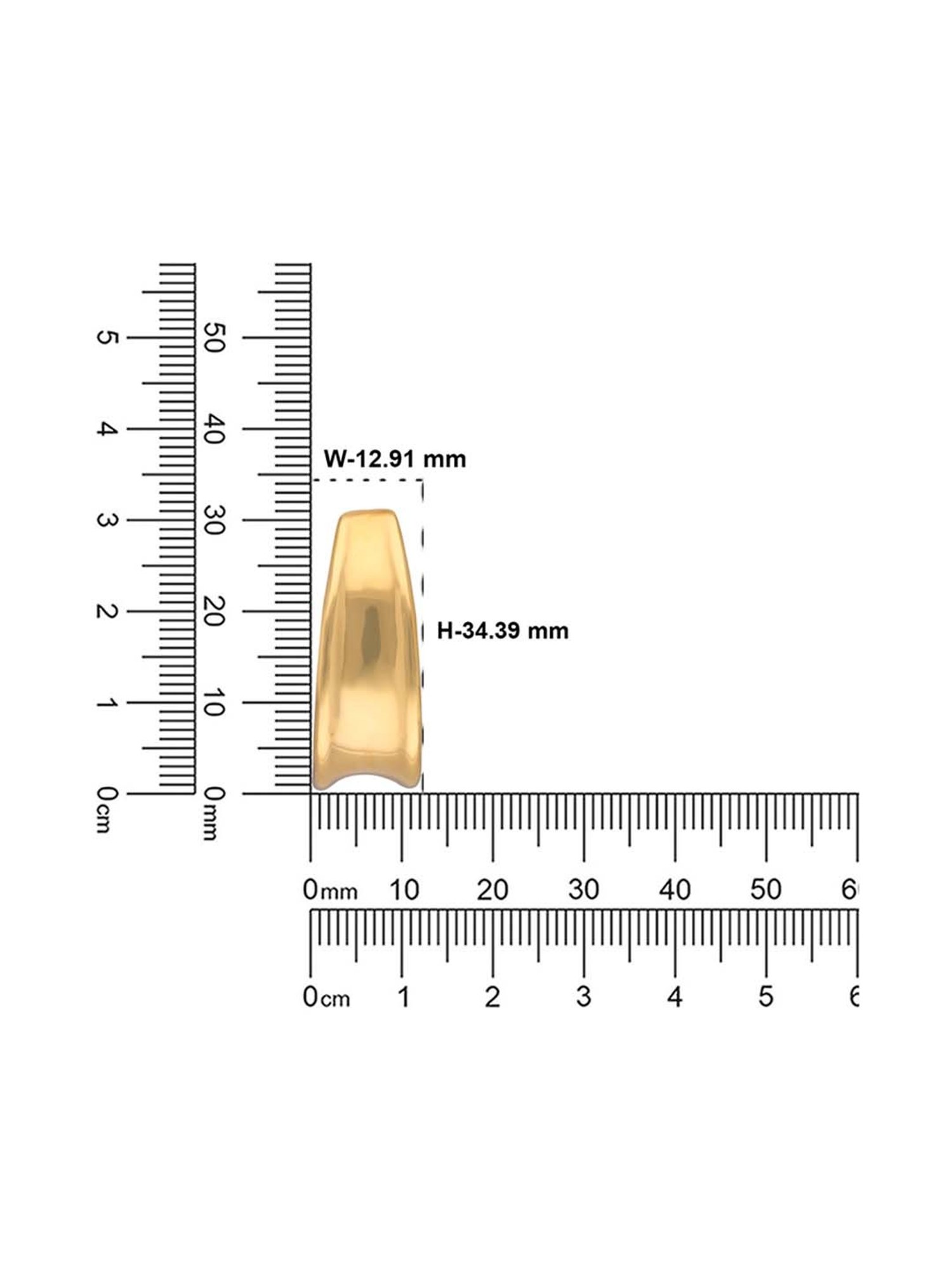 CKC Elegant Gold Plain Hoop: A Touch of Fancy