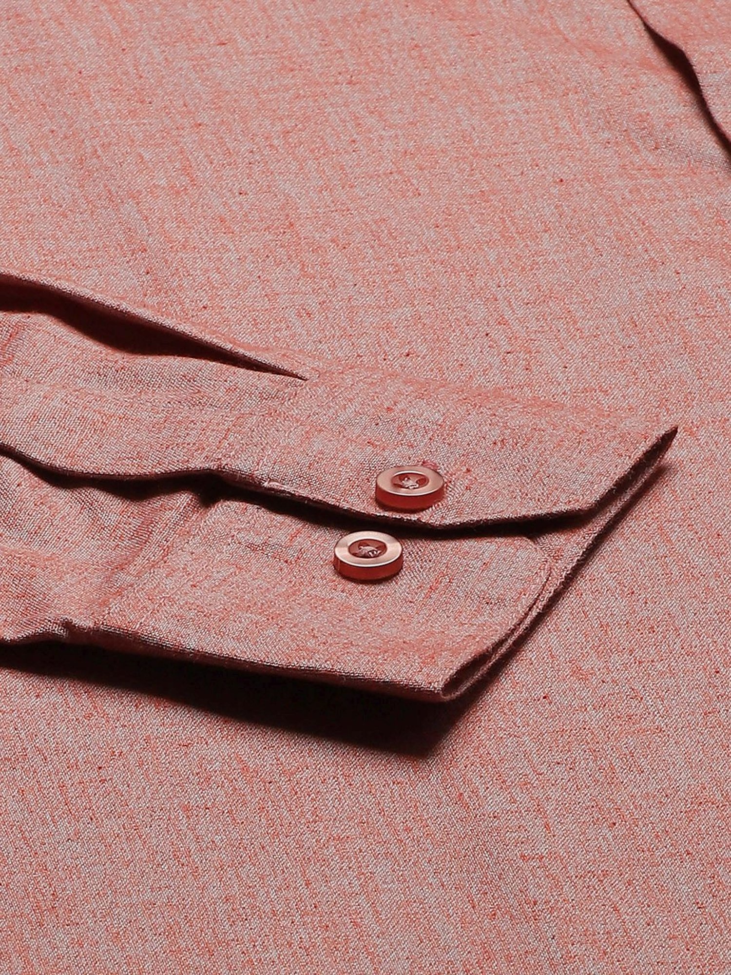 Sojanya Coral Cotton Linen Regular Fit Self Pattern Shirt
