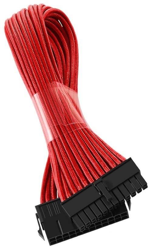 Sleeved Cable - Cable Extension for Power Supply with Extra-Sleeved 24-PIN 6-PIN 4+4 PIN 500mm Length with Combs,Green(19.7 inch/50CM),SC503