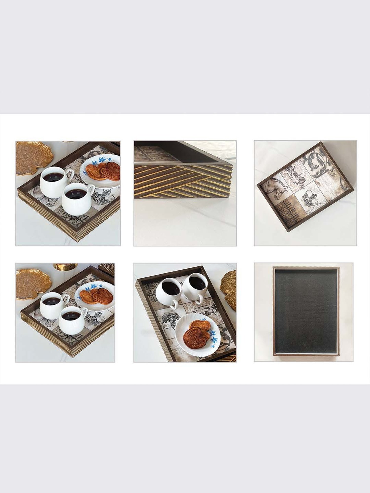 Karo Tapi Printed Multicolor Wood Small Tray