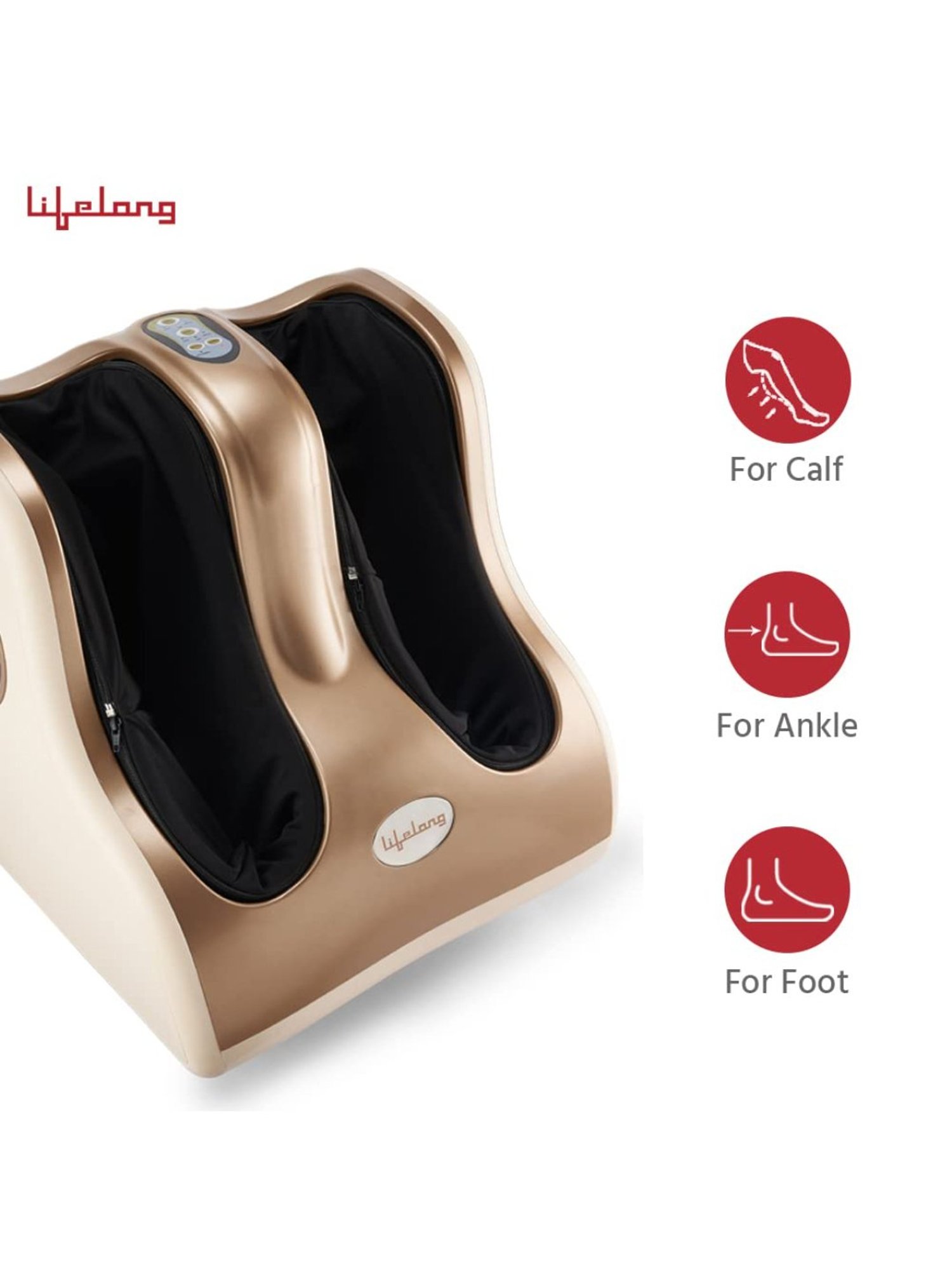 Lifelong LLM909 MAX 80W Foot, Leg and Calf Massager (Brown)